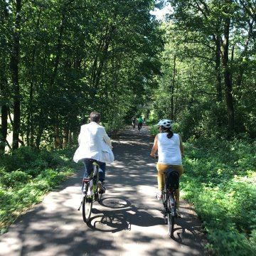 Balkantrasse Fahradfahrer