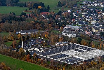 Das Thurn-Gelände in Neunkrichen soll im Rahmen des Projektes zu einem interkommunal genutzten Innovationsquartier entwicklt werden. Fotonachweis: REGIONALE 2025 Agentur