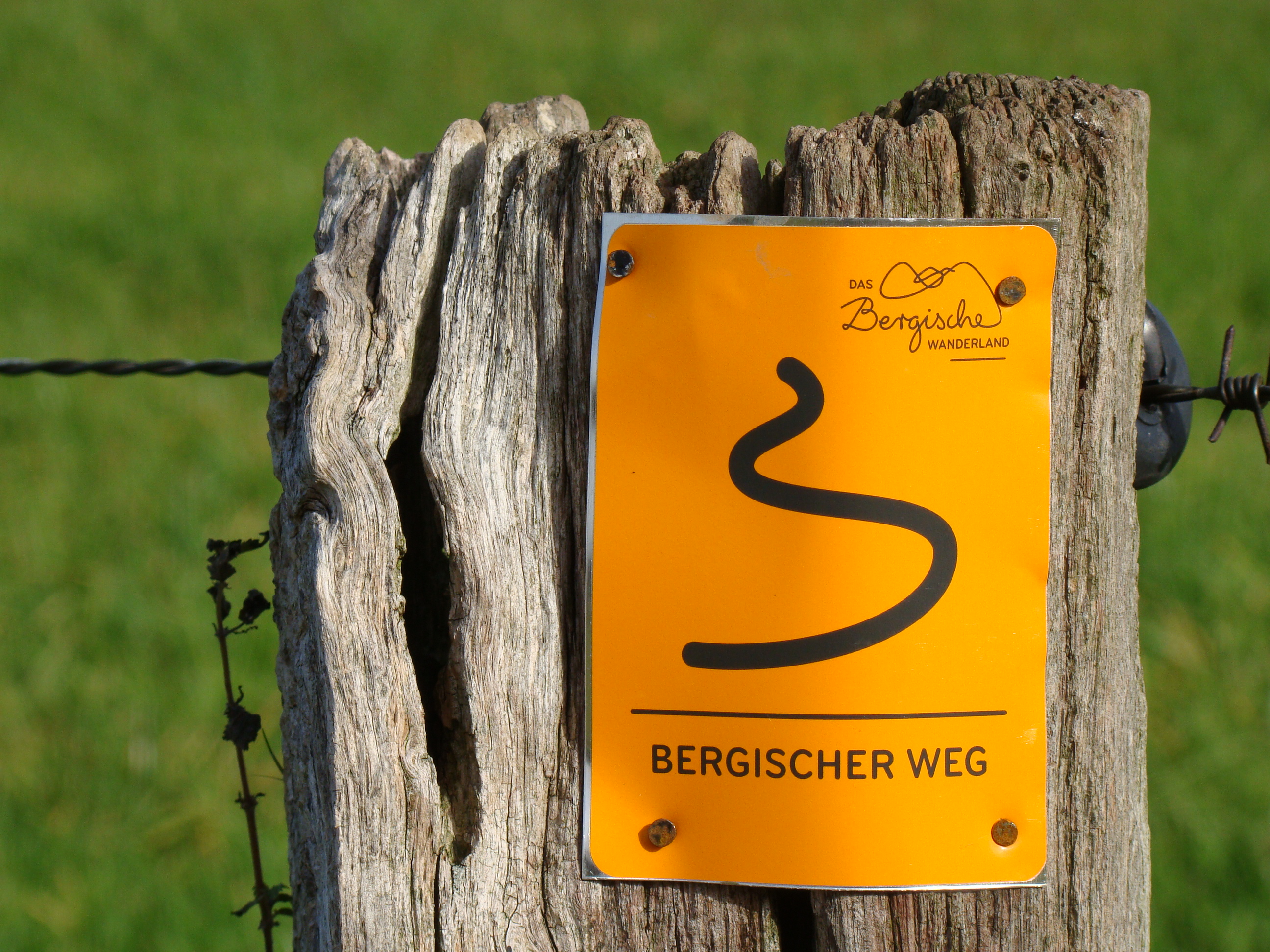 Bergische Weg Wegmarkierung