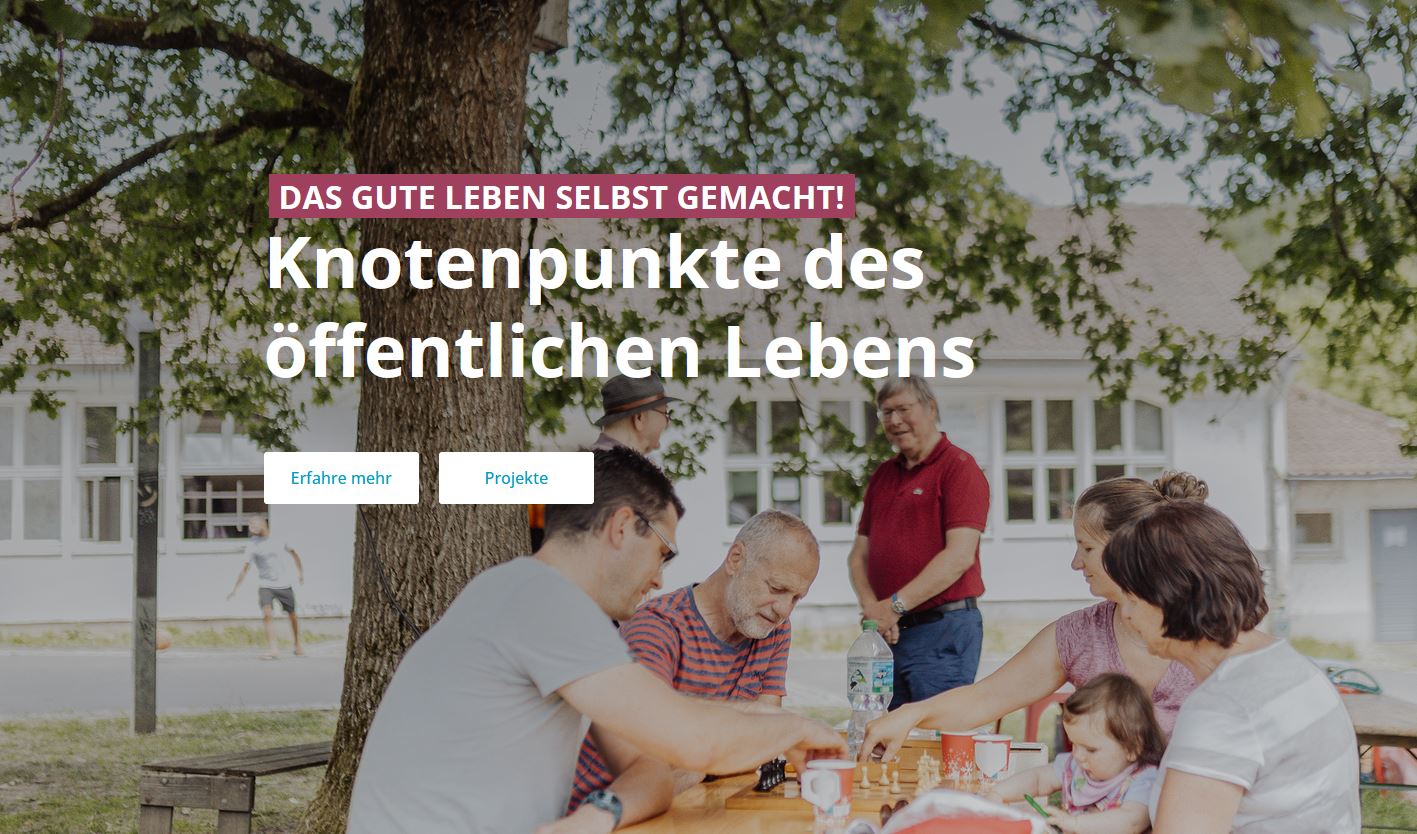 Screenshot Website Knotenpunkte