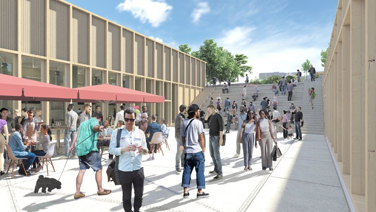 Visualisierung Marktplatz Waldbröl Innenhof